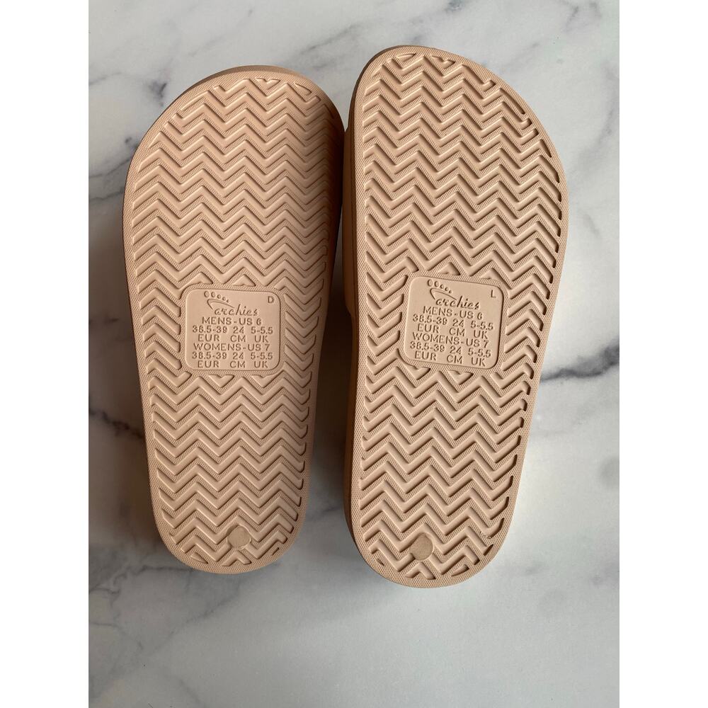 Archies Support Slides Tan Women's Size 7 - Picture 6 of 7